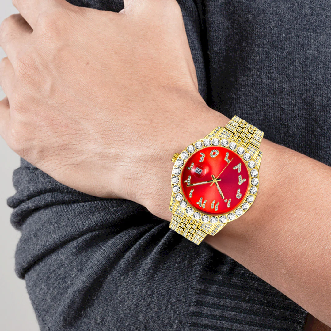 Nexis Arabic Iced Out Watch - Image 10