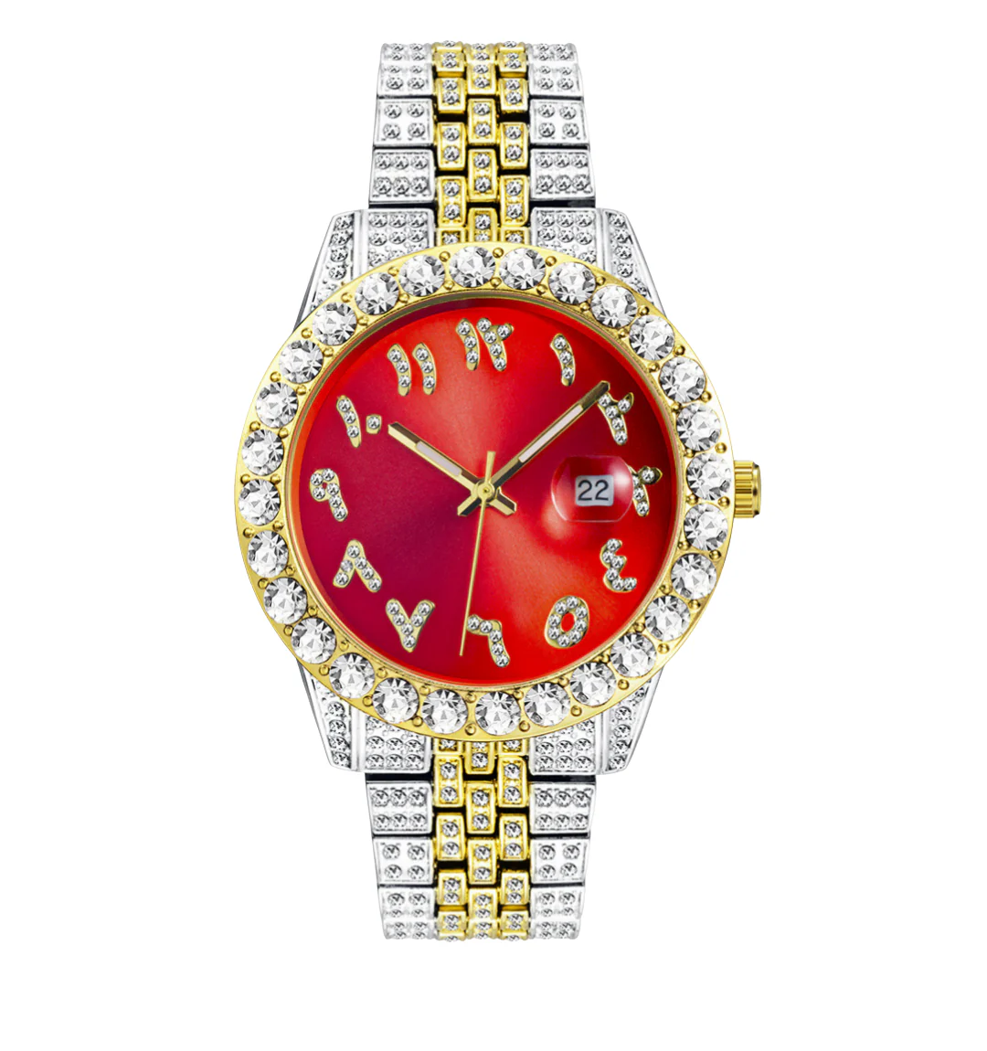 Nexis Arabic Iced Out Watch - Image 2