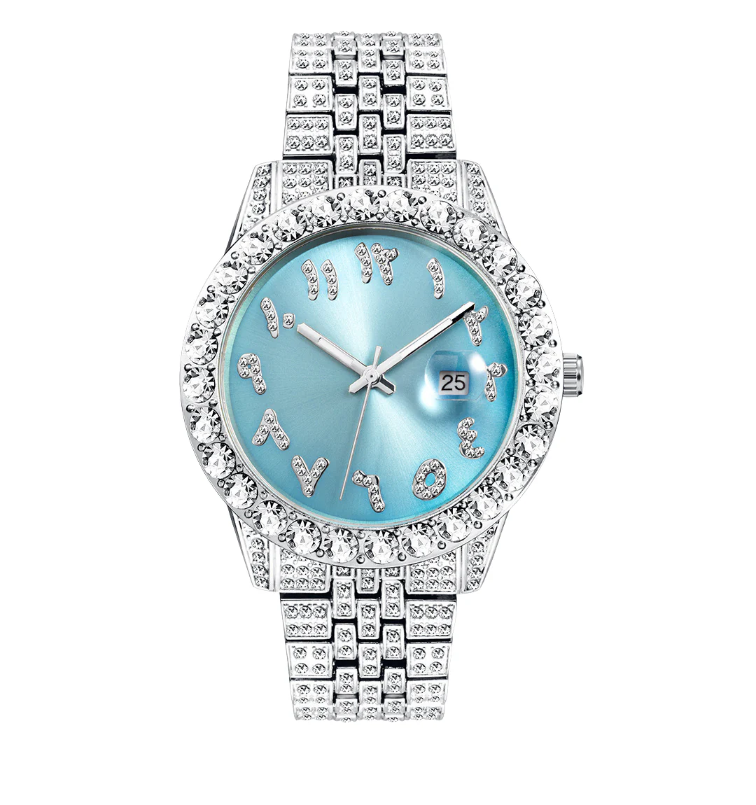 Nexis Arabic Iced Out Watch - Image 5