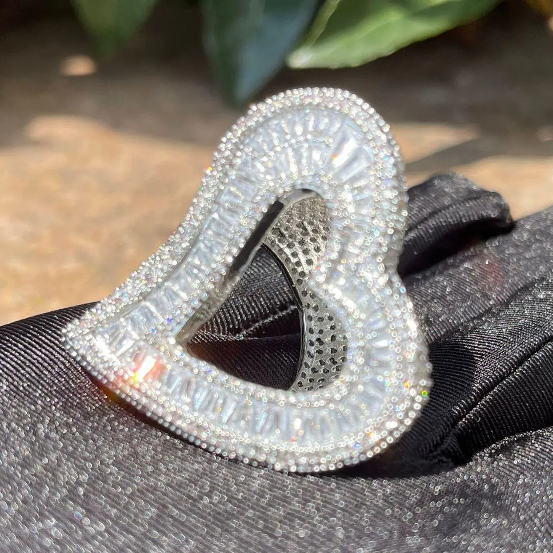Open Heart Iced Out Ring - Image 4