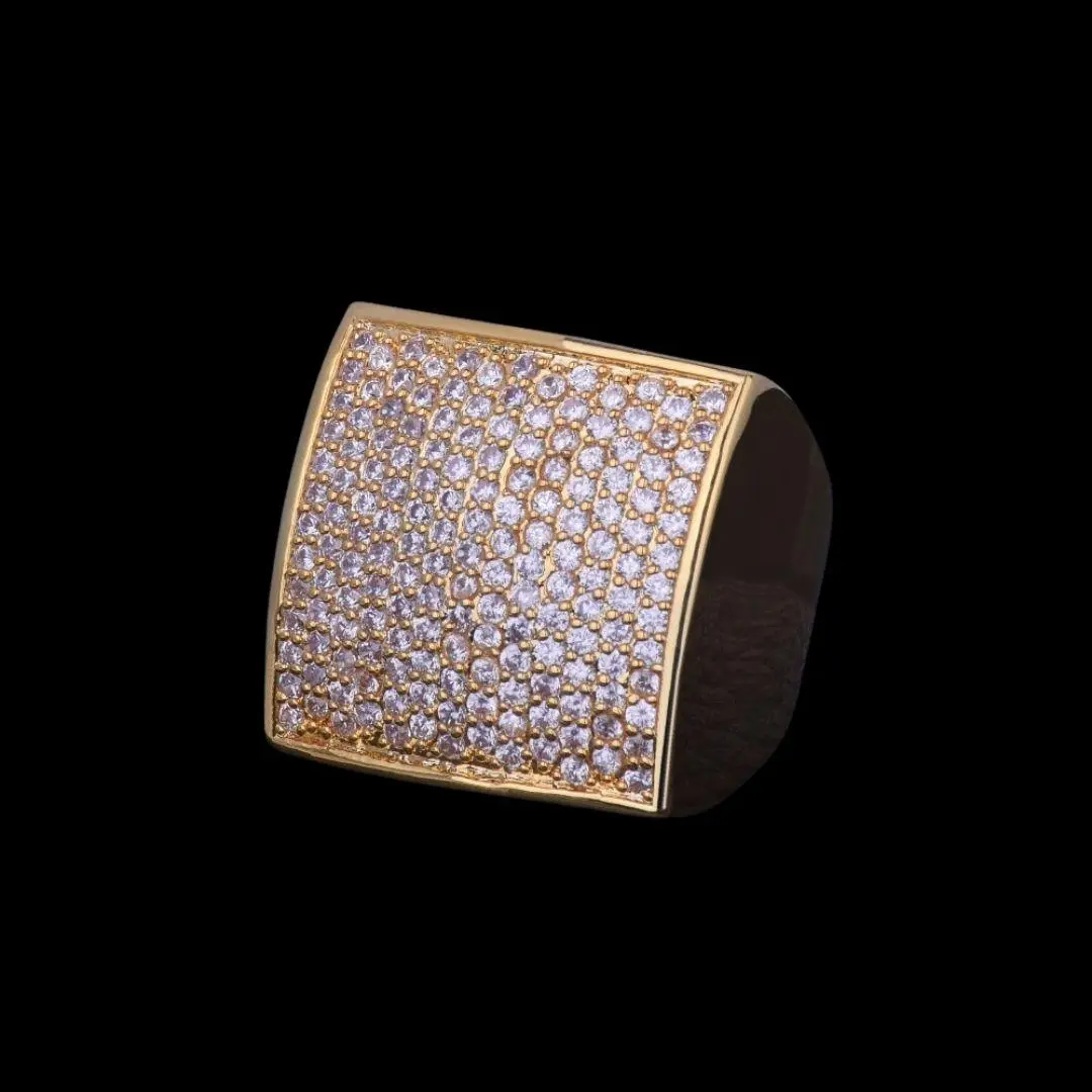 Oval Square Iced Out Ring - Image 2