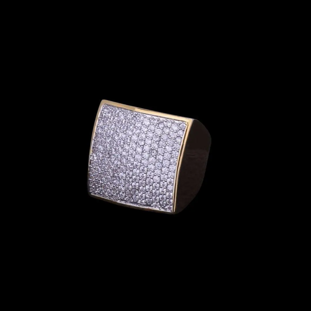 Oval Square Iced Out Ring - Image 3