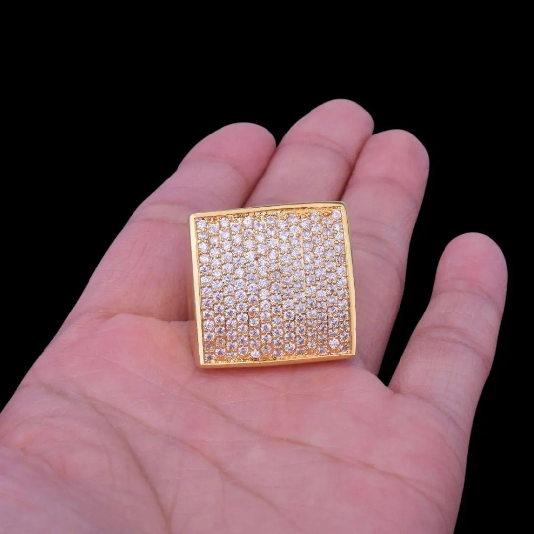 Oval Square Iced Out Ring - Image 9