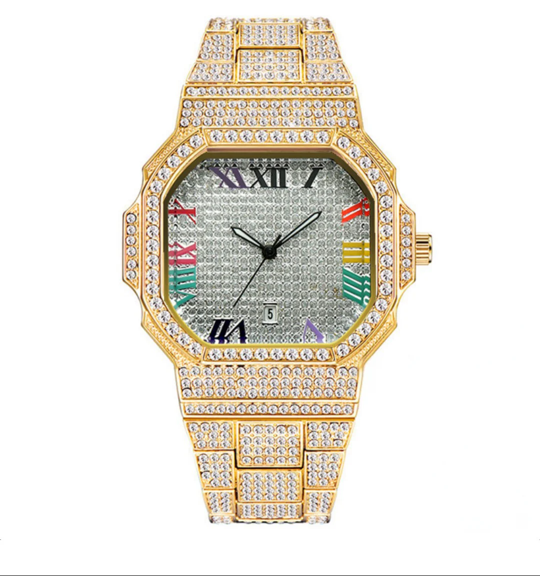 Prestige Rainbow Iced Out Watch - Image 2