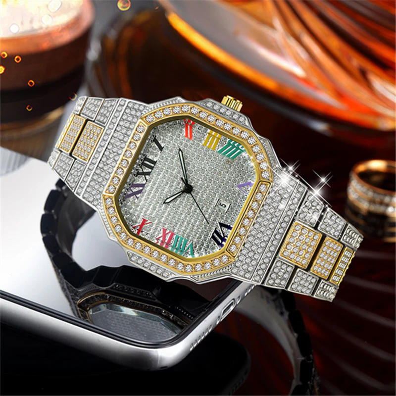 Prestige Rainbow Iced Out Watch - Image 6