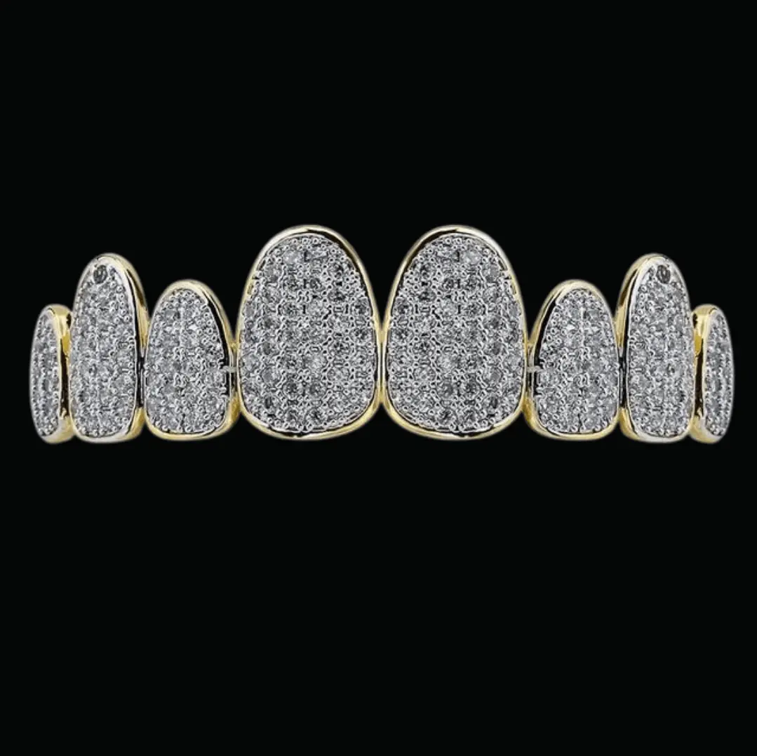Punk Teeth Caps Iced Out Grillz - Image 3
