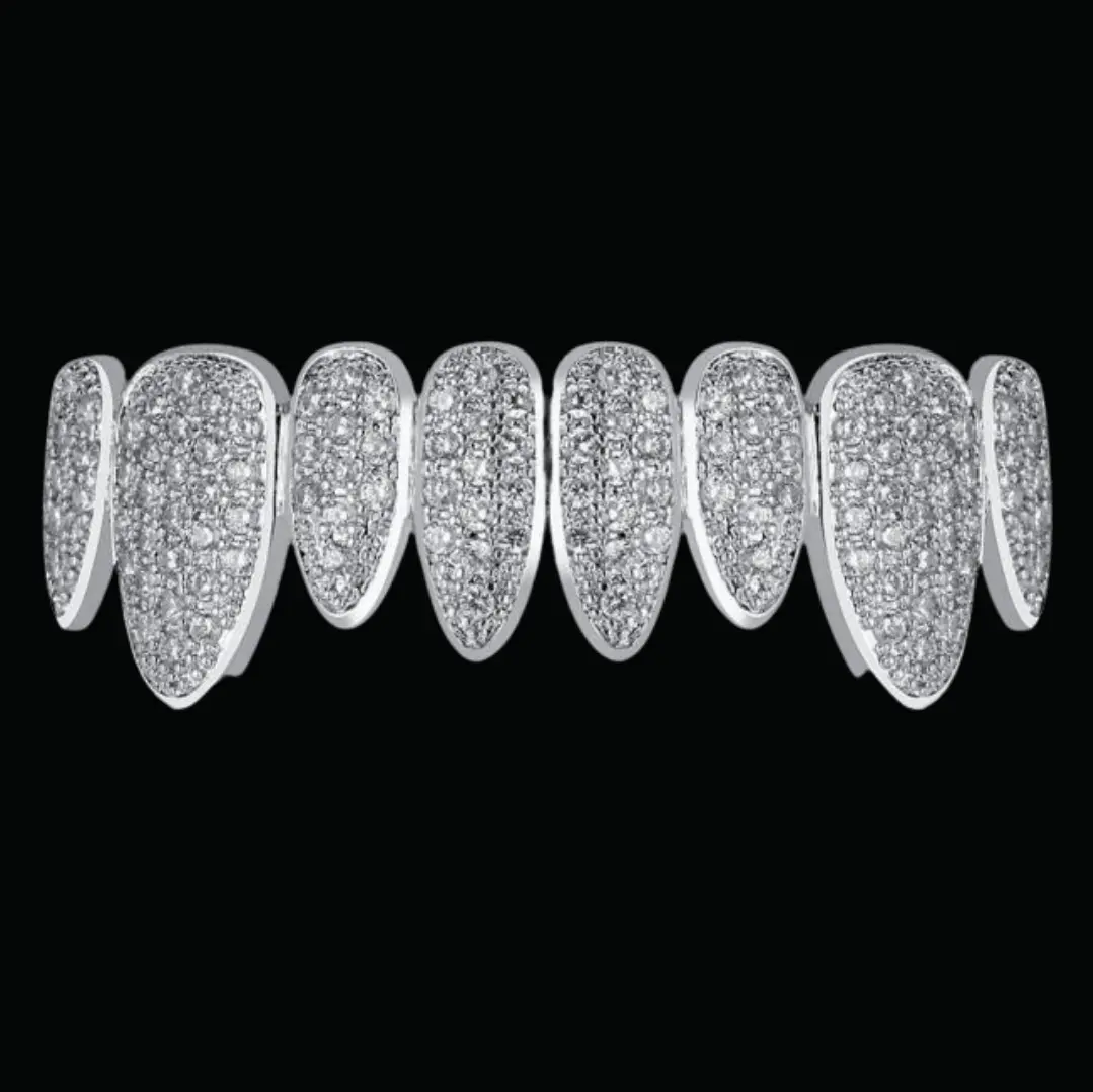 Punk Teeth Caps Iced Out Grillz - Image 4