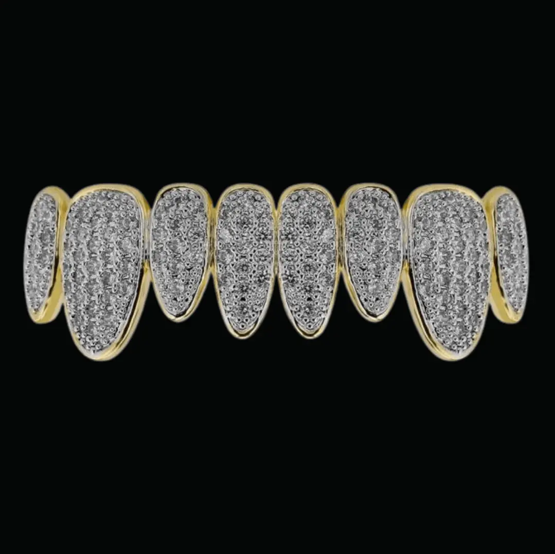 Punk Teeth Caps Iced Out Grillz - Image 5