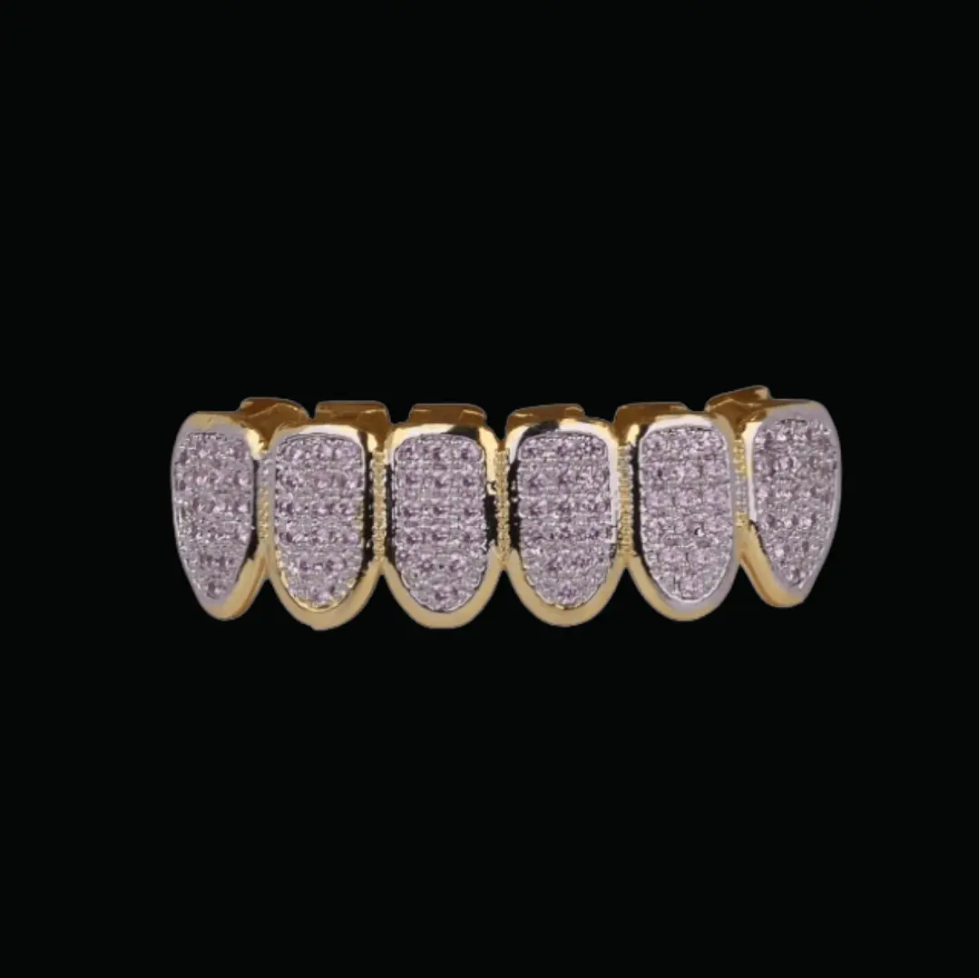 Purple Stones Iced Out Grillz - Image 5