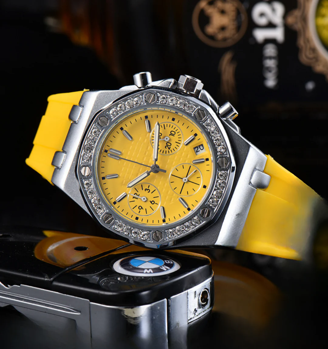 Royale Ice Bezel Chronograph Watch - Image 5