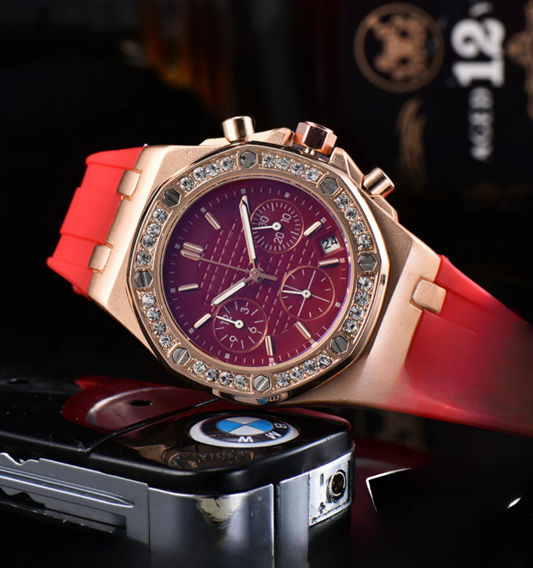 Royale Ice Bezel Chronograph Watch - Image 7