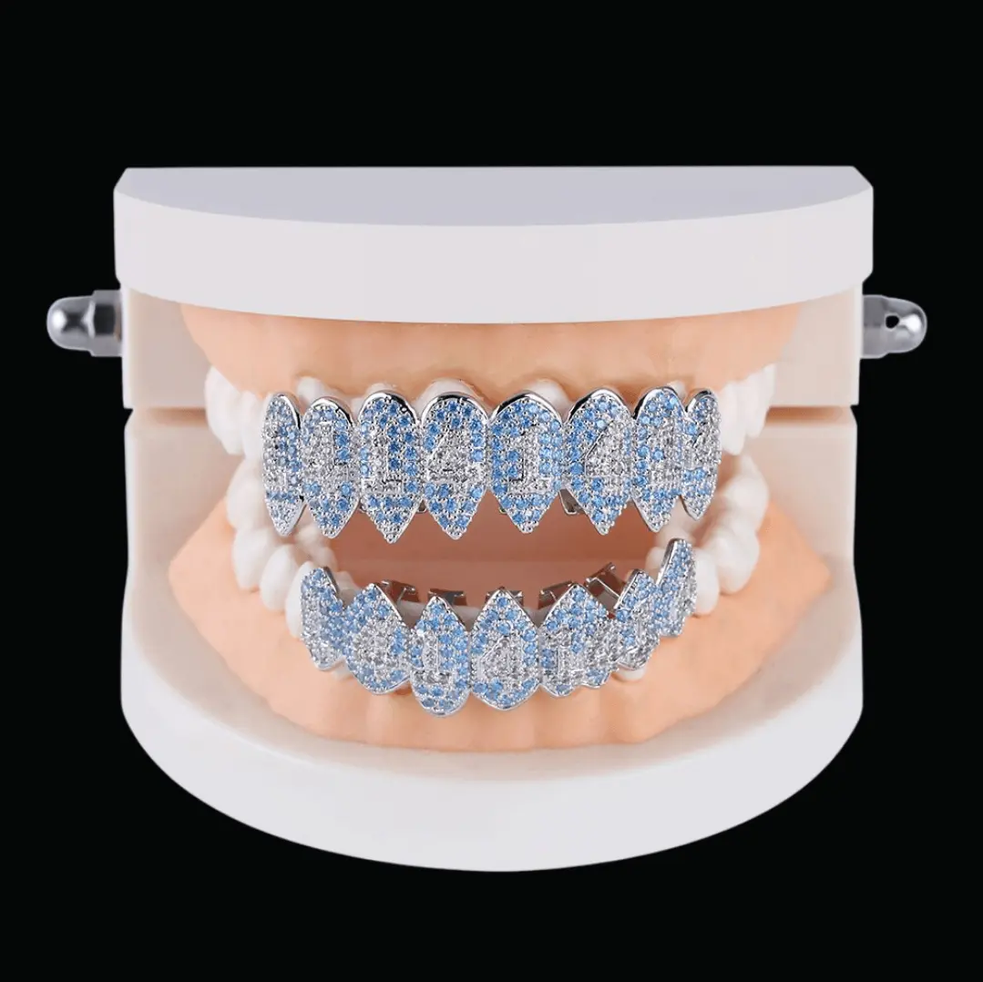 Shark Vampire Iced Out Grillz - Image 4