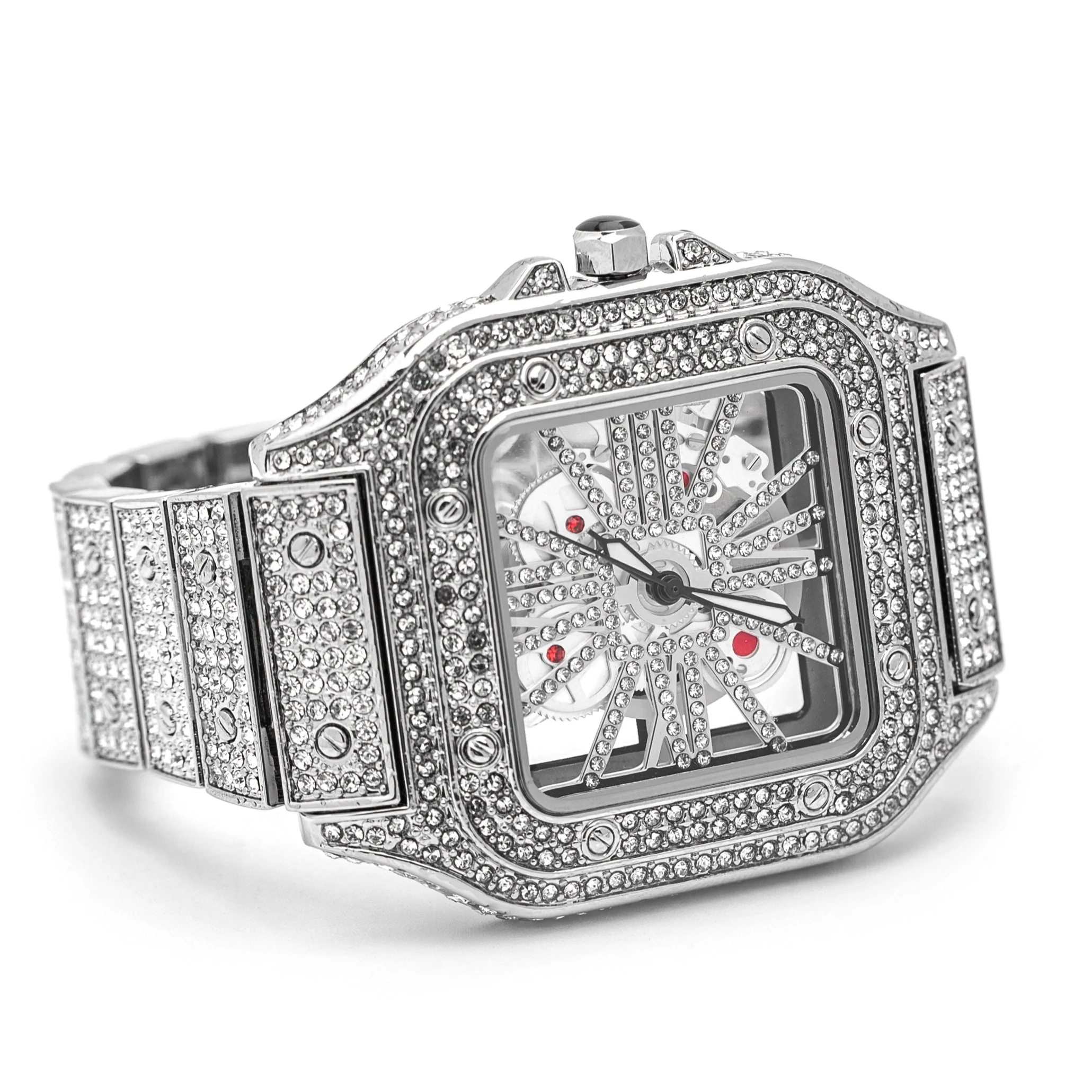 Skeleton VVS Iced Out Watch - Image 6