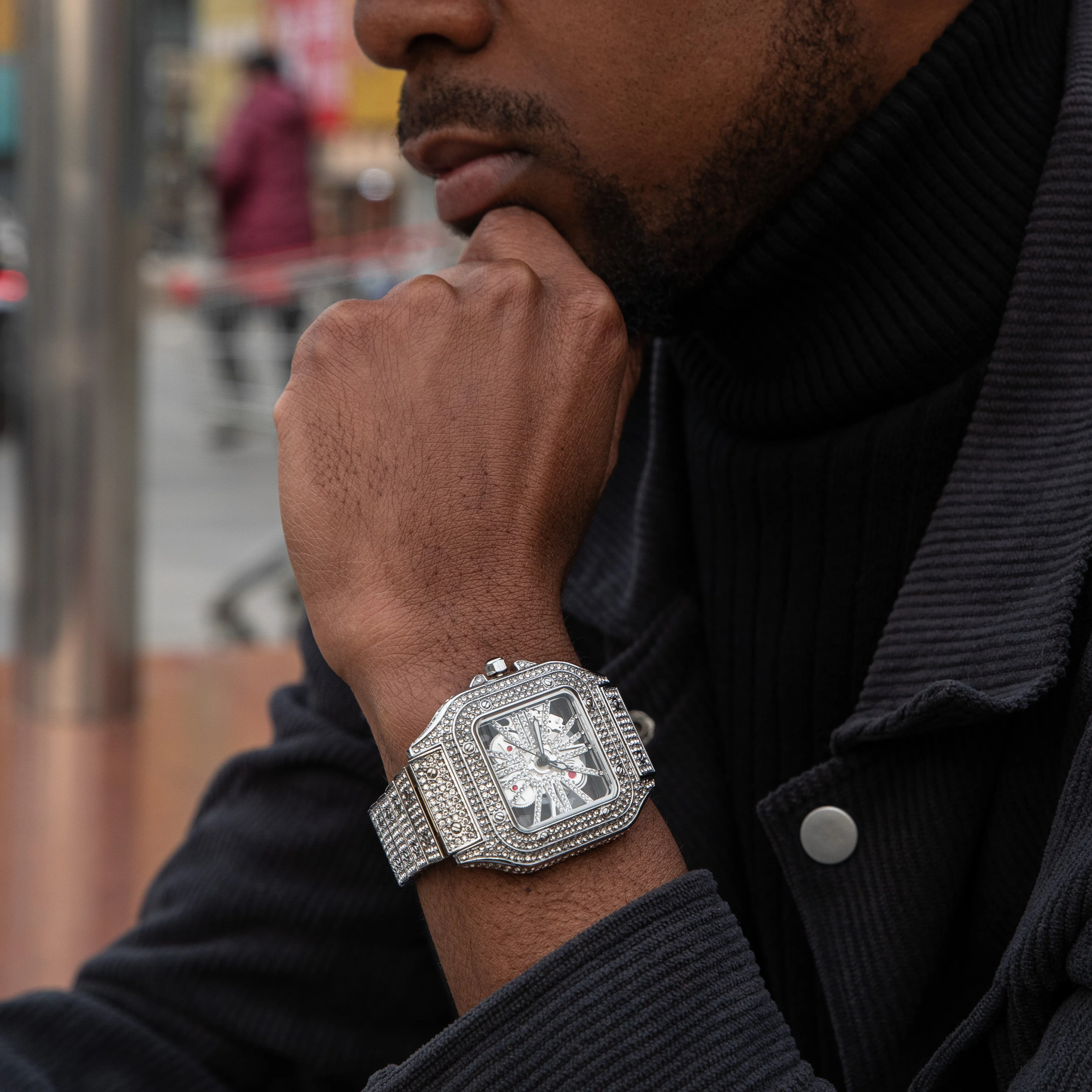 Skeleton VVS Iced Out Watch - Image 7