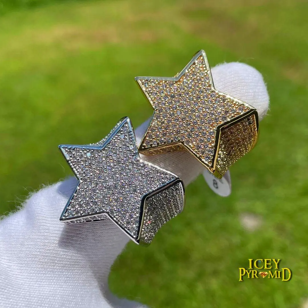 Star Iced Out Diamond Ring - Image 10