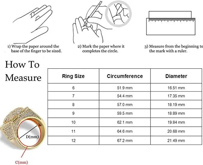 Star Iced Out Diamond Ring - Image 9