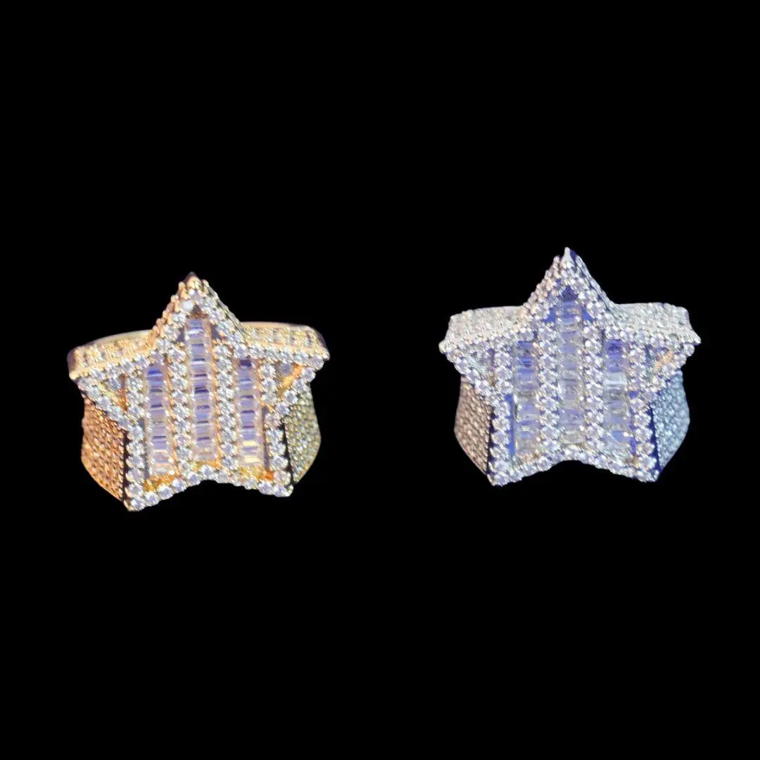 Star VVS Iced Out Diamond Ring - Image 3