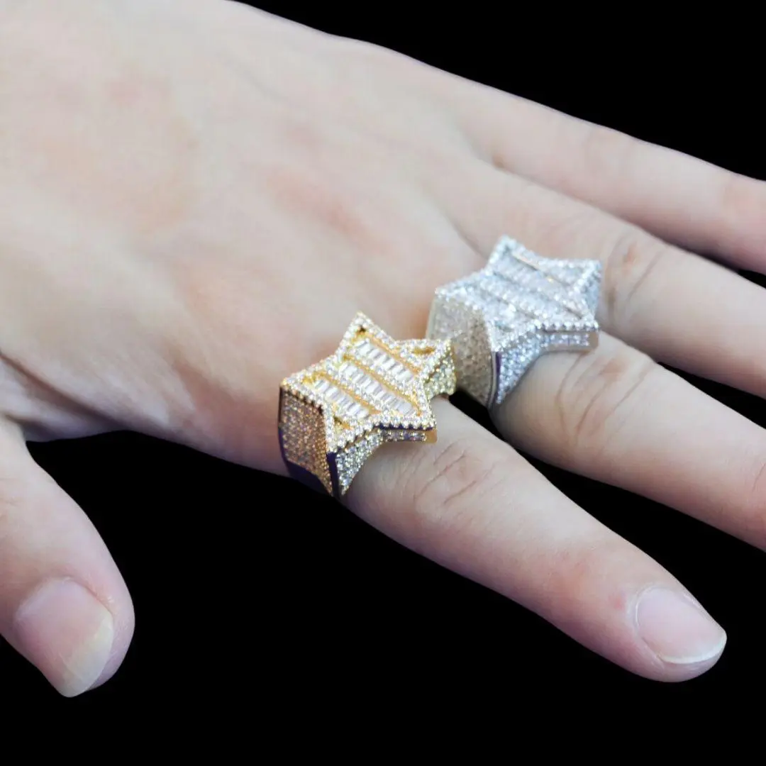 Star VVS Iced Out Diamond Ring - Image 8
