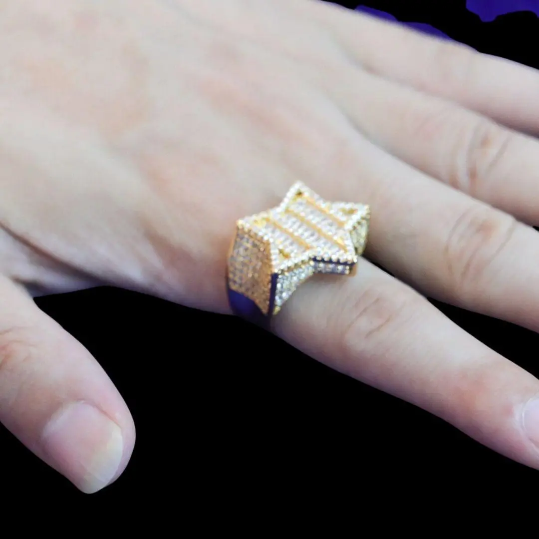 Star VVS Iced Out Diamond Ring - Image 9
