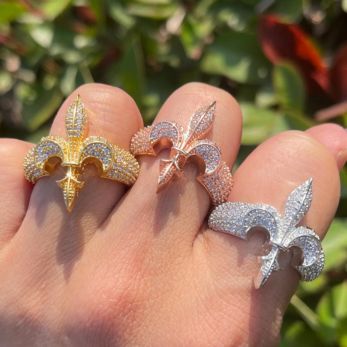 The Fleur De Lys Iced Out Ring - Image 5