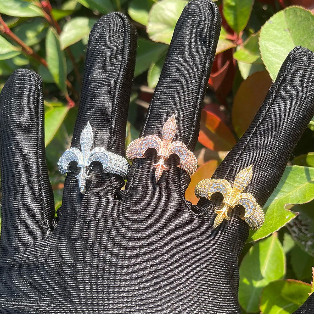 The Fleur De Lys Iced Out Ring - Image 6