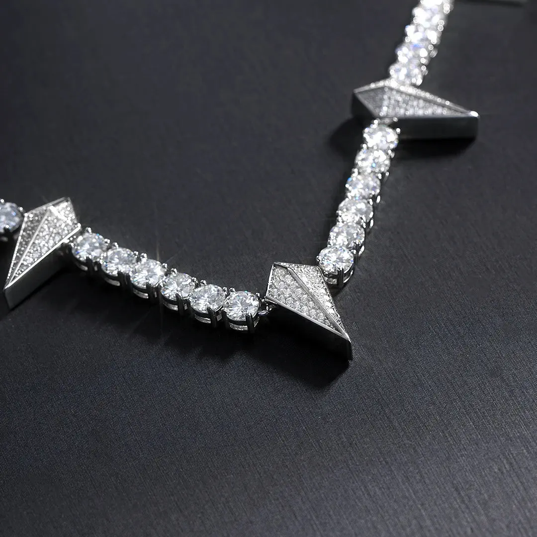 Thorn Moissanite Tennis Chain - Gold Vermeil - Image 4