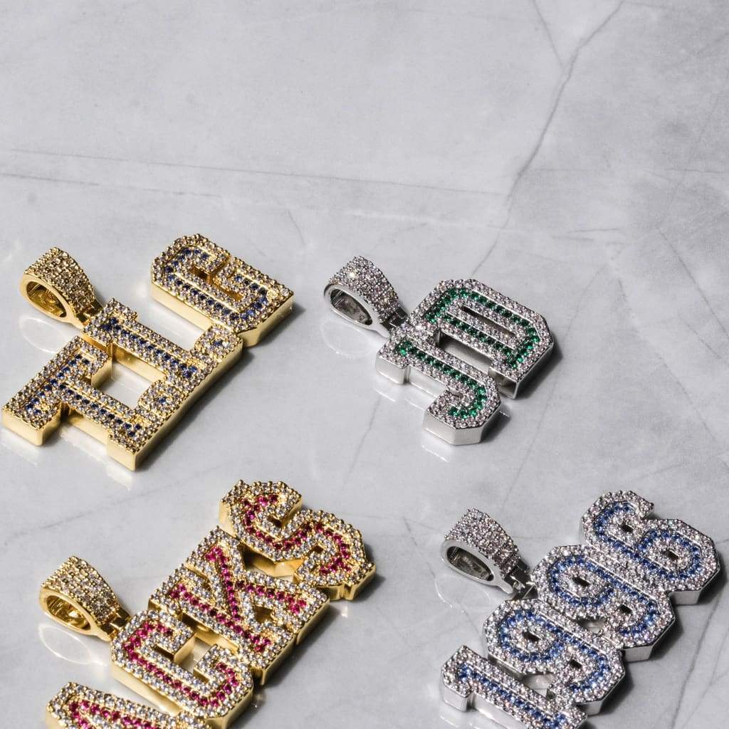 Varsity Letter Custom Pendant - Gold - Image 7
