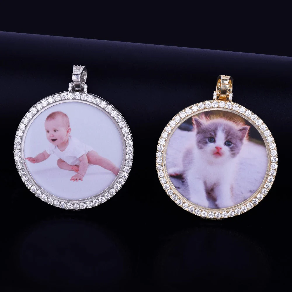 VVS1 Custom Photo Pendant- Gold - Image 3